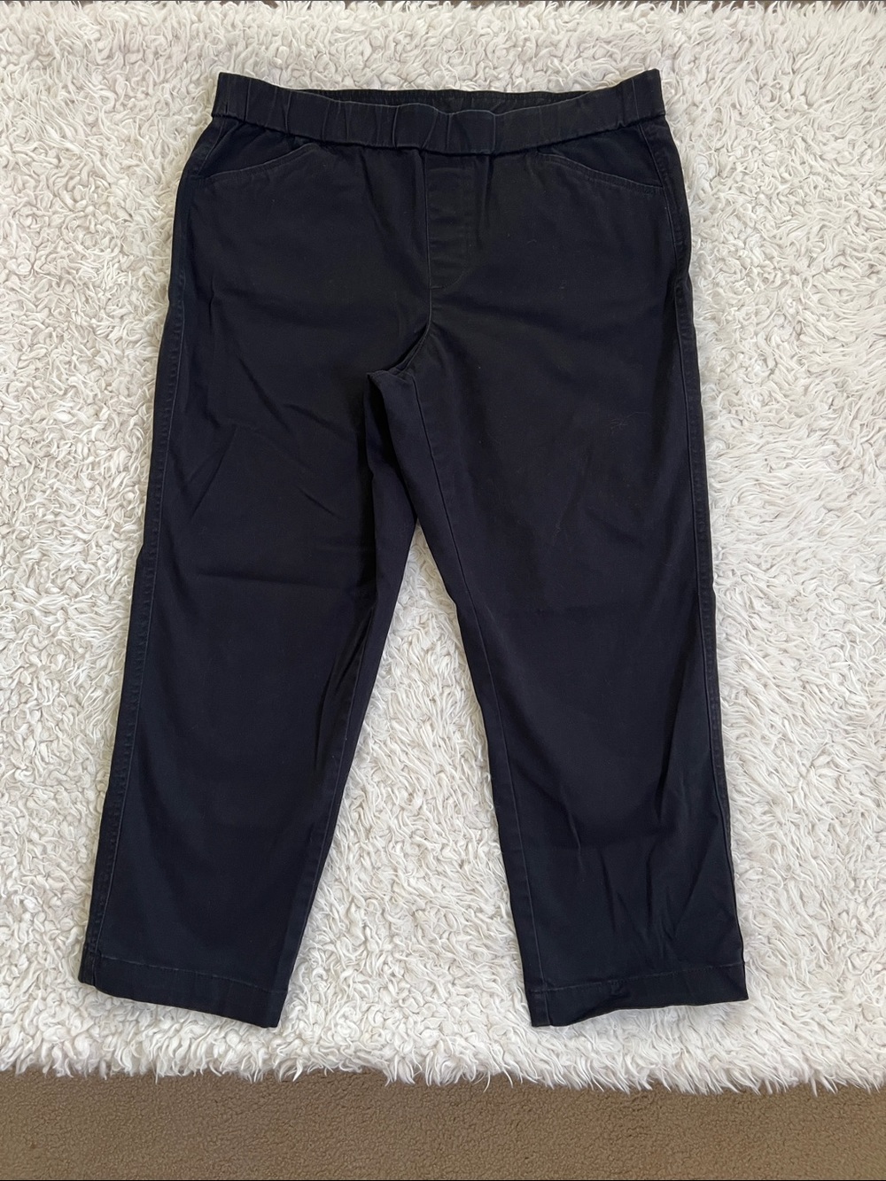 Lands' End Pants Flat Front Mid Rise Casual Pockets Womens Size 8P